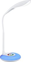 LED Tafellamp - Tafelverlichting - Trinon Krato - 4W - Warm Wit 3000K - Rond - Mat Wit - Kunststof