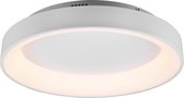 LED Plafondlamp - Plafondverlichting - Trinon Gurano - 48W - Aanpasbare Kleur - Rond - Mat Wit - Aluminium