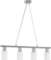 LED Hanglamp - Hangverlichting - Trinon Smast - E14 Fitting - Rechthoek - Mat Nikkel - Aluminium