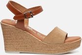OH MY SANDALS Sandalen met sleehak beige - Maat 37