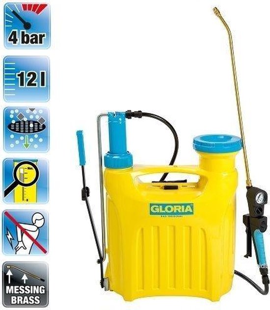 Gloria Hobby Rugspuit 1200 - Rug- & Drukspuiten - 12 l 4 bar van Merkloos	 — afbeelding 2
