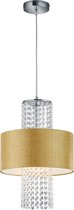 LED Hanglamp - Hangverlichting - Torna Kong - E27 Fitting - 1-lichts - Rond - Mat Goud - Aluminium