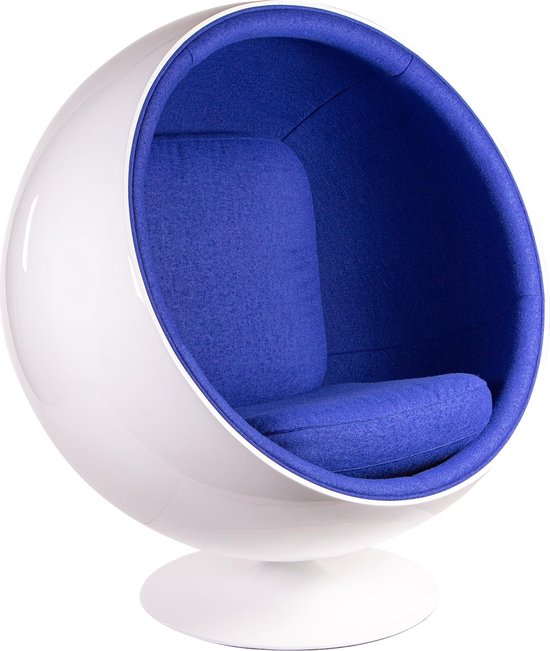 Noordoosten profiel samen Design lounge stoel Ball Chair Glasvezel wit. | bol.com
