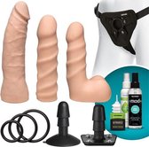 Dual Density Starter Set - Toys voor dames - Strap on - Beige - Discreet verpakt en bezorgd