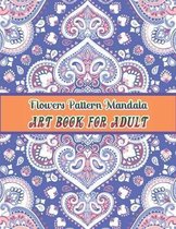 Flowers mandala pattern Art book for adult