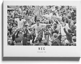 Walljar - NEC supporters '64 - Zwart wit poster