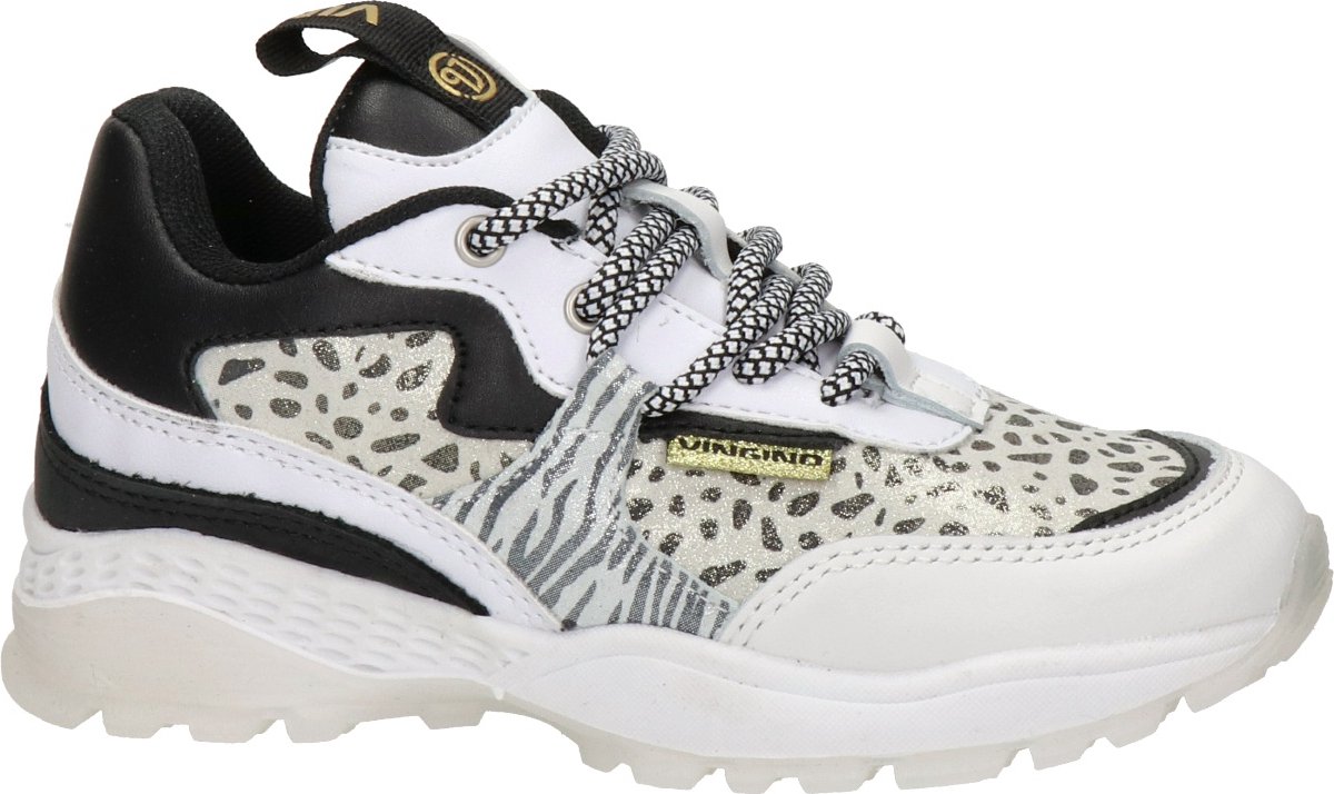 Vingino MANDY Meisjes Running fashion sneaker - Zwart - Maat 36 | bol.com