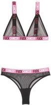 F*CK Cancer 2-Delige BH-set - Dames Lingerie - S/M - BH-Sets - Diverse kleuren - Discreet verpakt en bezorgd