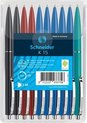 Schneider balpen - K15 - 10 stuks assorti kleuren - S-3081-2-3-4