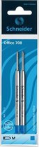 balpenvulling Schneider Express 708 M 2 stuks op blister    blauw