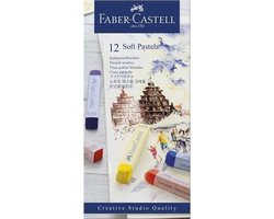 Faber-Castell pastelkrijt - Creative Studio - softpastel - 12 stuks - assorti kleuren - FC-128312