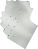 HAN tabkaarten - A6 breed - A-Z - lichtgrijs - HA-986