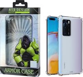 Anti Shock Back Cover TPU+PC Huawei P40 - Telefoonhoesje - Transparant