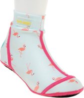 Duukies - Meisjes UV-strandsokken - Flamingo Mint  - Mint - maat 28-29EU