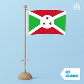 Tafelvlag Burundi 10x15cm | met standaard