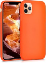kwmobile telefoonhoesje voor Apple iPhone 11 Pro Max - Hoesje voor smartphone - Back cover in neon oranje