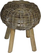 Rotan Kruk Booi - Ø41xH48 cm