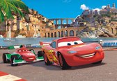 Disney poster Cars rood, blauw en beige - 600644 - 160 x 110 cm