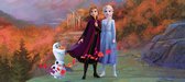 Sanders & Sanders poster Frozen Anna & Elsa blauw, paars en oranje - 600906 - 202 x 90 cm