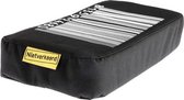bagagedragerkussen Stripes zwart 32 cm