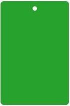 Bord (haaks) blanco kunststof aluminium 65 x 120 mm Groen