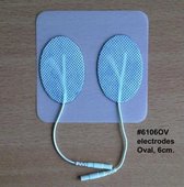 Elektroden ovaal 6cm. - p4st. - TENS - EMS
