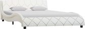 vidaXL Bedframe kunstleer wit 120x200 cm