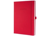 Notitieboek Conceptum Pure HC - rood A4 194blz ruit