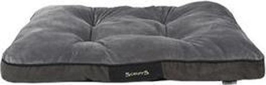 Hondenmatras Zacht met Anti-Slip Onderzijde – Scruffs Chester – Grijs of Bruin in M of L – Kleur: Grijs, Maat: Large