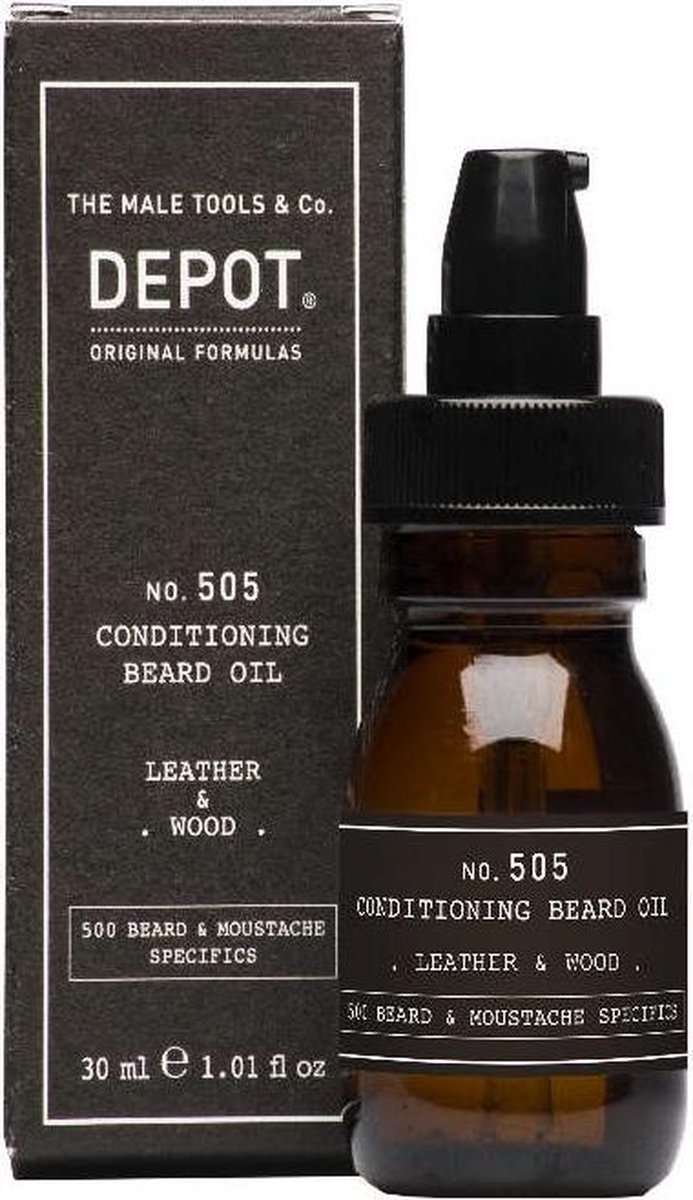 Depot - 505 Conditioning Beard Oil Leather & Wood 30ml