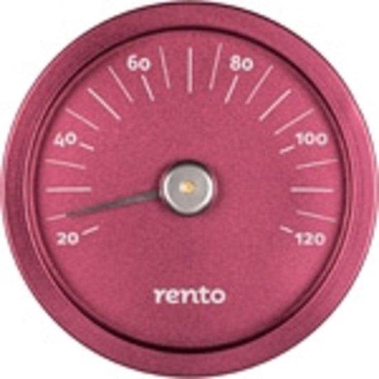 Rento Sauna Thermometer Aluminium Rood (20120 graden) bol