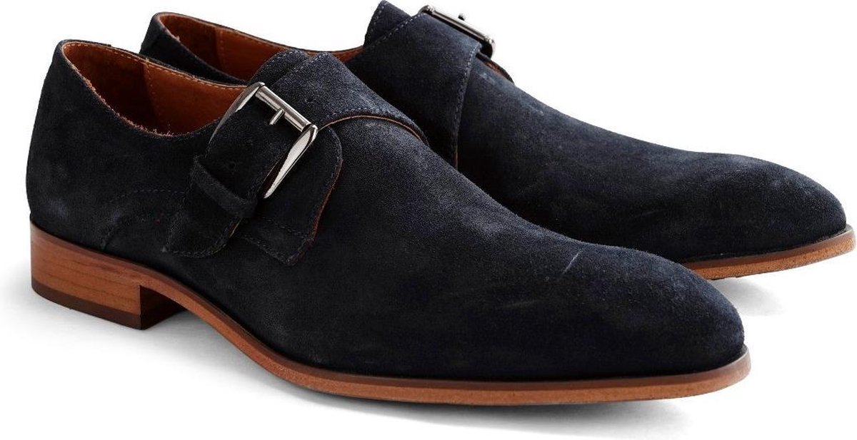 DEN BROECK DenBroeck Liberty St. Suède Nette lage herenschoen Blauw -  Schoenen.nl