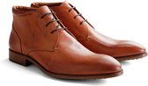 DenBroeck John St. Leather - Nette halfhoge veterschoen - Cognac