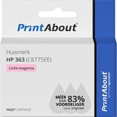 PrintAbout huismerk Inktcartridge 363 (C8775EE) Licht-magenta geschikt voor HP