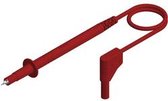 SKS Hirschmann PL 2600 SW rt Câble de mesure de sécurité [Fiche banane 4 mm - Point de test] 1,00 m Rouge 1 pièce(s)