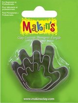 Makins clay uitsteekvorm Hand 3 PC Set