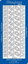 Starform Stickers Corners 19: Christmas (10 PC) - Silver - 0980.002 - 10X23CM