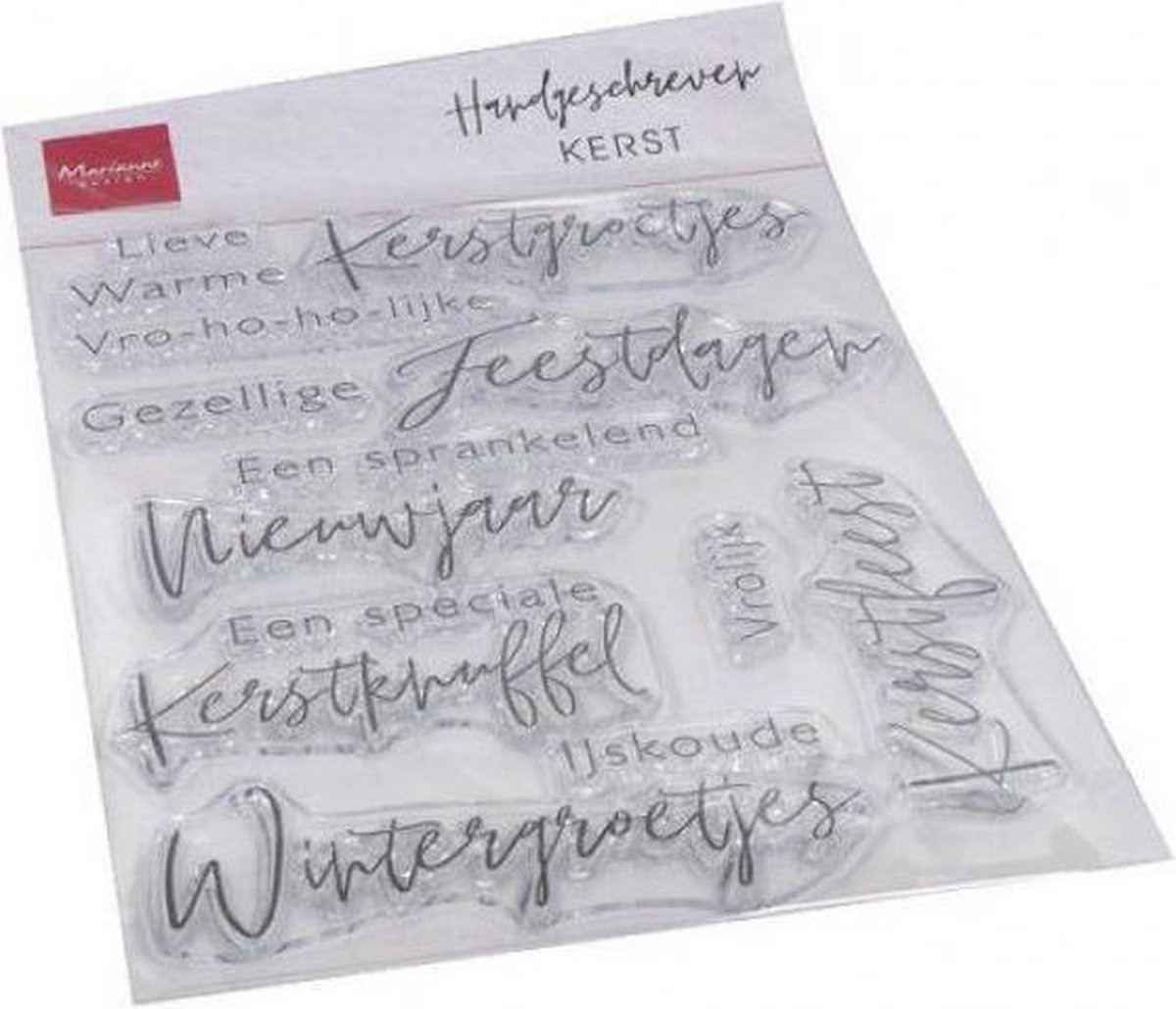 Marianne Design stempel kerst Nederlandse teksten