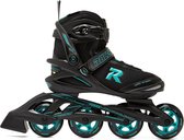 Roces Icon Skeelers / Inline Skates - Zwart/ Groen - Volwassenen - Maat 42