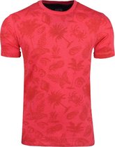 Earthbound - Heren T-Shirt - Tropical Print - Rood