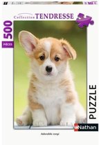 Puzzel van 500 stukjes - Schattige corgi