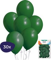 Groene Ballonnen – Helium Ballonnen – Jungle Decoratie – Jungle Versiering - Donker Groene Ballonnen – 30 stuks