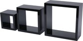 Set de cubes Pekodom Noir 15mm 23x23x10cm - Lot de 3
