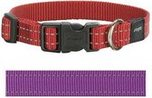 Rogz for dogs snake halsband paars - 16 mmx26-40 cm - 1 stuks