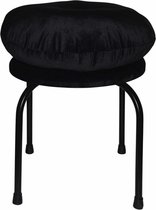 Sortio Home - Poef Thommy - Zwart - Velvet