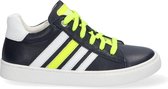 Braqeez 420298-520 Jongens Lage Sneakers - Blauw - Leer - Veters