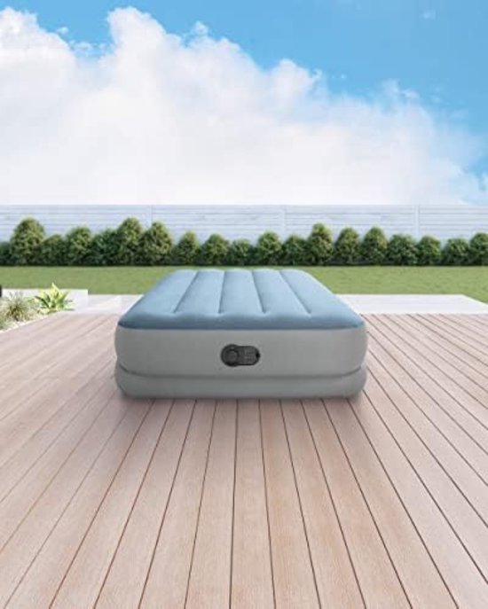 Airefina Luchtbed voor 1 persoon met geïntegreerde pomp, verbeterd luchtmatras, zelfopblazend in 3 minuten, opblaasbaar matras voor camping en thuis, draagbaar logeerbed, opblaasbaar, 190 × 99 × 40 cm