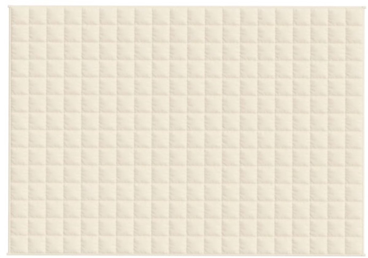 vidaXL - Verzwaringsdeken - 137x200 - cm - 6 - kg - stof - lichtcrèmekleurig