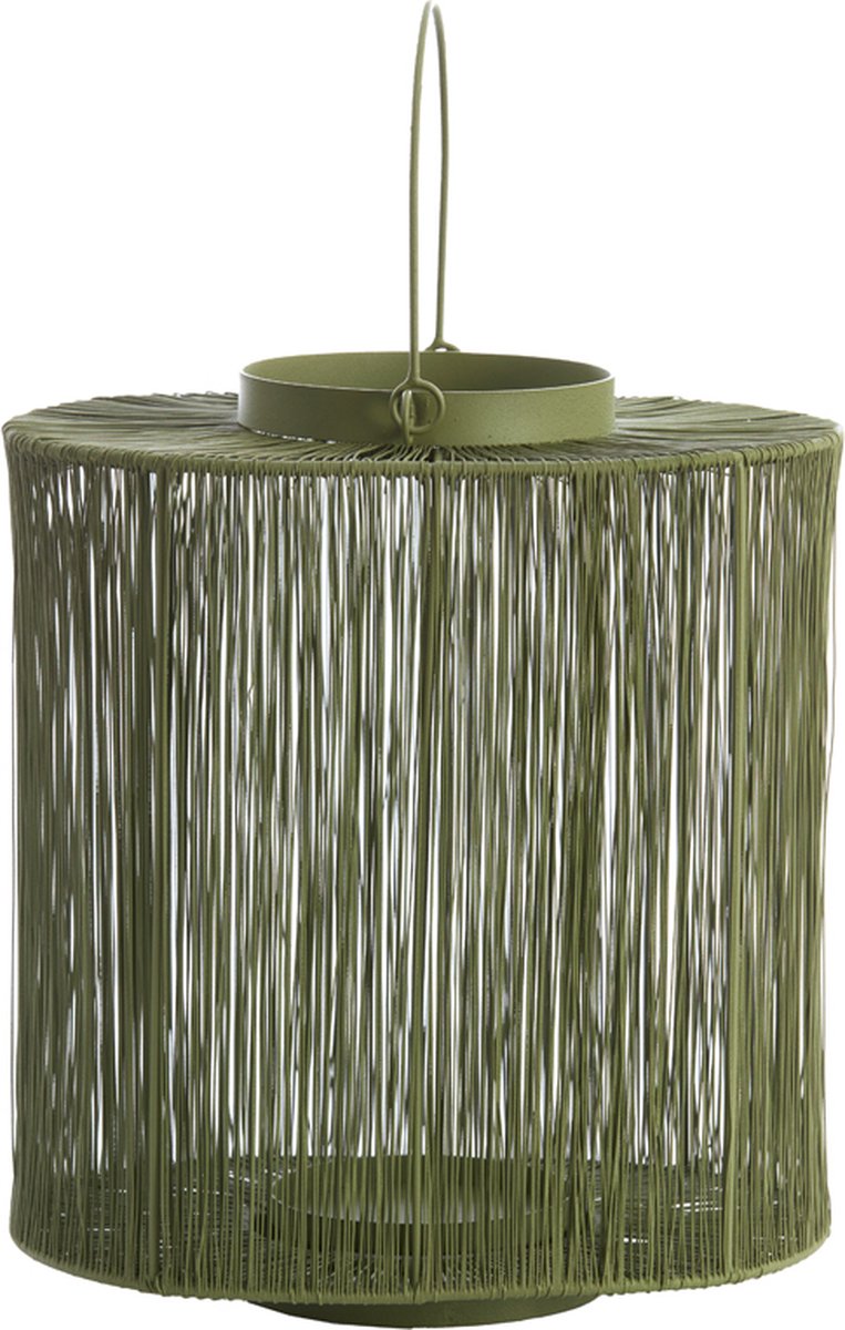 Light&living Lantaarn 28x20x30 cm BANJO olijf groen