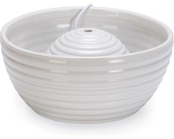 Beeztees Jaap - Drinkfontein Kat - Keramiek - Wit - 21x21x9 cm - 1,5 liter